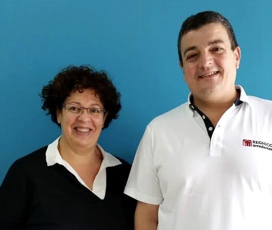 Elena e Michele Regnicoli, la generazione che oggi manda avanti lo showroom di Collestrada